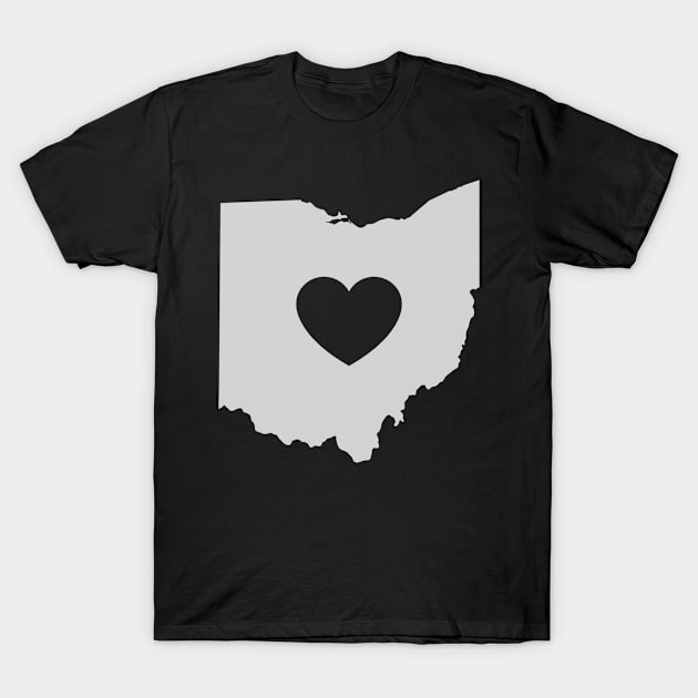 Ohio Love Heart T-Shirt by helloshirts